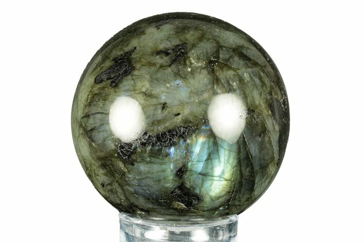 Flashy, Polished Labradorite Sphere - Great Color Play #266220